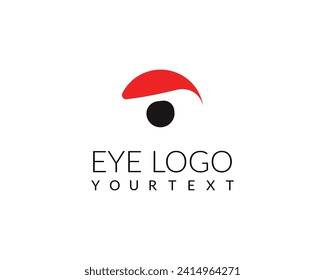 Simple Eye Vision Logo Design Icon Symbol.