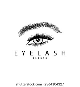 Sencillo logotipo Eyelash Resumen Minimalista Símbolo de ilustración de plantilla de diseño