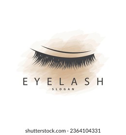 Symbol für einfaches Eyelash-Logo Minimalist Abstraktes Design-Tempel-Illustrationssymbol