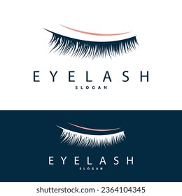 Sencillo logotipo Eyelash Resumen Minimalista Símbolo de ilustración de plantilla de diseño