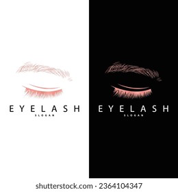 Symbol für einfaches Eyelash-Logo Minimalist Abstraktes Design-Tempel-Illustrationssymbol