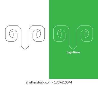 Simple Eyewear / Glasses Logo Vector Minimalist For Your Store