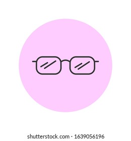 simple eyewear icon design template