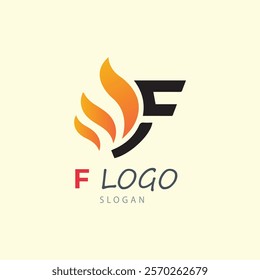 Simple F letter logo design