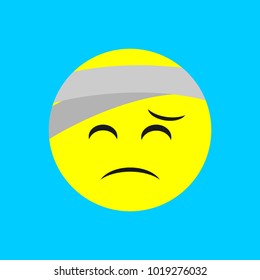 Simple Face Icon, Flat Emoticon