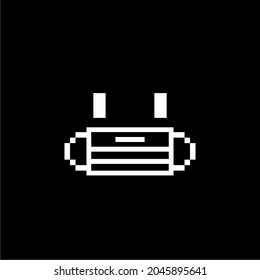 Einfache Face Pixel Waer Maske. Vektorgrafik