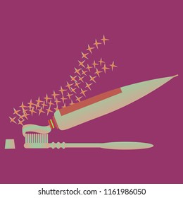 Simple fairy background dental tooth seamless.