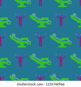Simple fairy background seamless tooth hygienical dental.