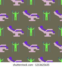 Simple fairy background seamless tooth hygienical dental.