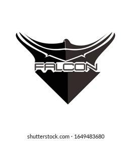 Simple Falcon Logo Design. Falcon Vector Logo Templates