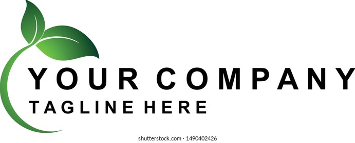 Simple farm  logo design concept with nature 