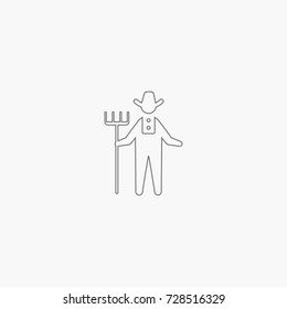 simple farmer icon