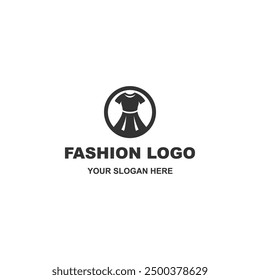 Simple fashion logo design vector on white background