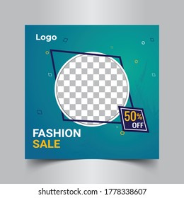 Simple Fashion Sale Instagram Post Template, Editable Fashion Sale Template Design.