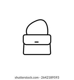 Simple Fashionable Handbag Outline Design For Fashion And Accessory