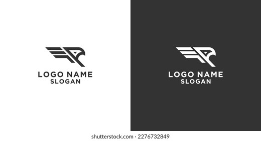 a simple fast eagle logo suitable for a delivery company