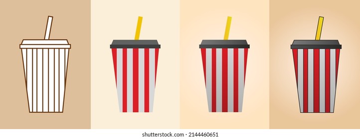 Simple fast foods vector easy to use. Cute illistration vector and icon.