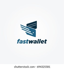 Simple Fast Wallet Logo Symbol Icon svg