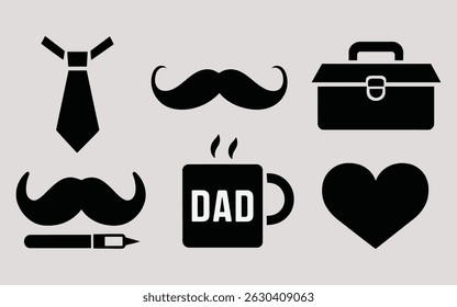 Simple Father's Day Icons for a Special Dad