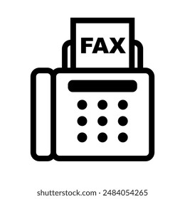 Simple fax icon. Facsimile icon. Vector.