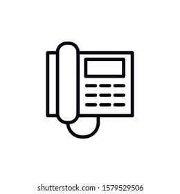Simple fax line icon. Stroke pictogram. Vector illustration isolated on a white background. Premium quality symbol. Vector sign for mobile app and web sites.