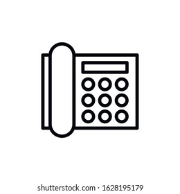 Simple fax line icon. Stroke pictogram. Vector illustration isolated on a white background. Premium quality symbol. Vector sign for mobile app and web sites.
