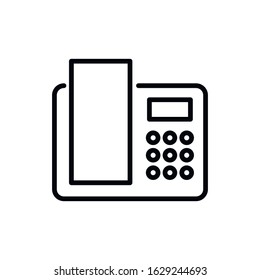 Simple fax line icon. Stroke pictogram. Vector illustration isolated on a white background. Premium quality symbol. Vector sign for mobile app and web sites.