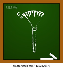 simple feather duster illustration. Cleaning vector icon