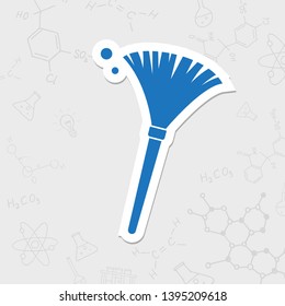 Simple Feather Duster Illustration. Cleaning Vector Icon