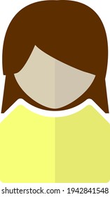 Simple female web icon mark