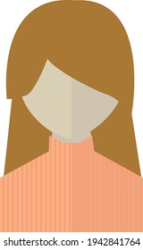 Simple female web icon mark