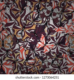 Simple feminine pattern for invitation, print. Repeating insect fabric clipart for garments. Contrast seamless butterfly cloth template on black, white, brown. Flying butterfly linen theme Vector.