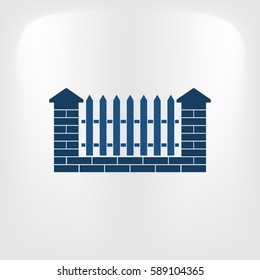 Simple fence vector icon