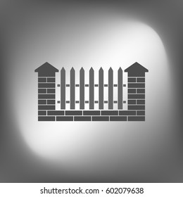 Simple fence vector icon