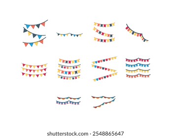 Simple Fiesta Flag Element Set 