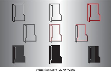 Simple file folder, digital offline online document information copy data storage