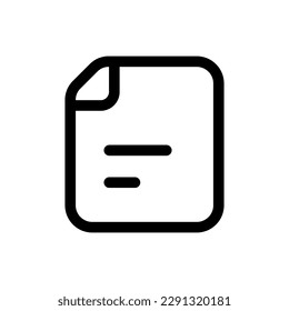 Icono Archivo simple. El icono puede utilizarse para sitios web, plantillas de impresión, plantillas de presentación, ilustraciones, etc
