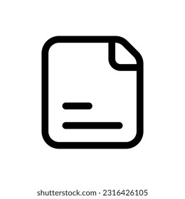 Icono Archivo simple. El icono puede utilizarse para sitios web, plantillas de impresión, plantillas de presentación, ilustraciones, etc