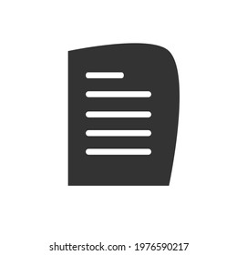 Simple file icon. Vector illustration.