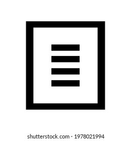 Simple file icon. Vector illustration.