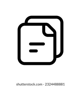 Icono Archivos simples. El icono puede utilizarse para sitios web, plantillas de impresión, plantillas de presentación, ilustraciones, etc