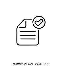 Simple Files line icon vector image