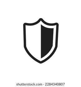 Simple filled heater shield icon.
