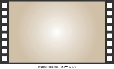 Simple film frame material with sepia background