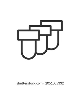 Einfaches Symbol für die Filterlinie. Premium-Symbol im Strichstil. Design des Filtersymbol. Vektorgrafik.