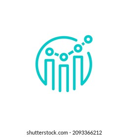 Vector de logotipo de diseño simple de finanzas e imágenes de stock