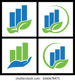 simple finance logo icon design vector