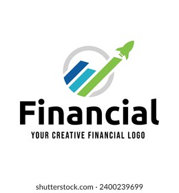 Simple Financial and investment Logo designs concept vector, Modern Finance logo designs isolated on white background