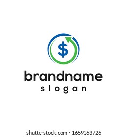 simple financial logo design vector
