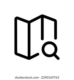 Icono de Localización de búsqueda simple. El icono puede utilizarse para: sitios web, plantillas de impresión, plantillas de presentación, ilustraciones, etc.